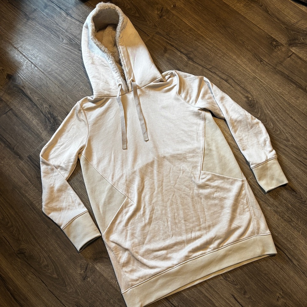 Women’s Athleta Cream Hoodie Sweater Dress